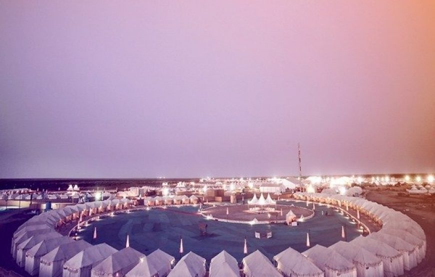 Rann Utsav The Tent City for Nov 2023 & Feb 2024 (01 Night / 02 DAYS – Deluxe AC Swiss Cottages)