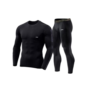 Men's Workout Set Compression Shirt and Pants Top Long Sleeve Sports Tight Base Layer Suit Quick Dry & Moisture-Wicking (Compression Workout Set Combo) (Small, Camo/Army Black)