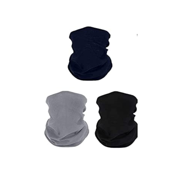 Cotton Bandana Neck Gaiter Face Mask for Men & Women (Pack of 3)