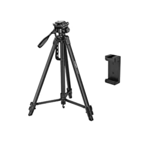 Tripod For DSLR, Camera |Operating Height: 5.57 Feet | Maximum Load Capacity up to 4.5kg | Portable Lightweight Aluminum Tripod with 360 Degree Ball Head | Carry Bag Included (Black) (DTR 550LW)