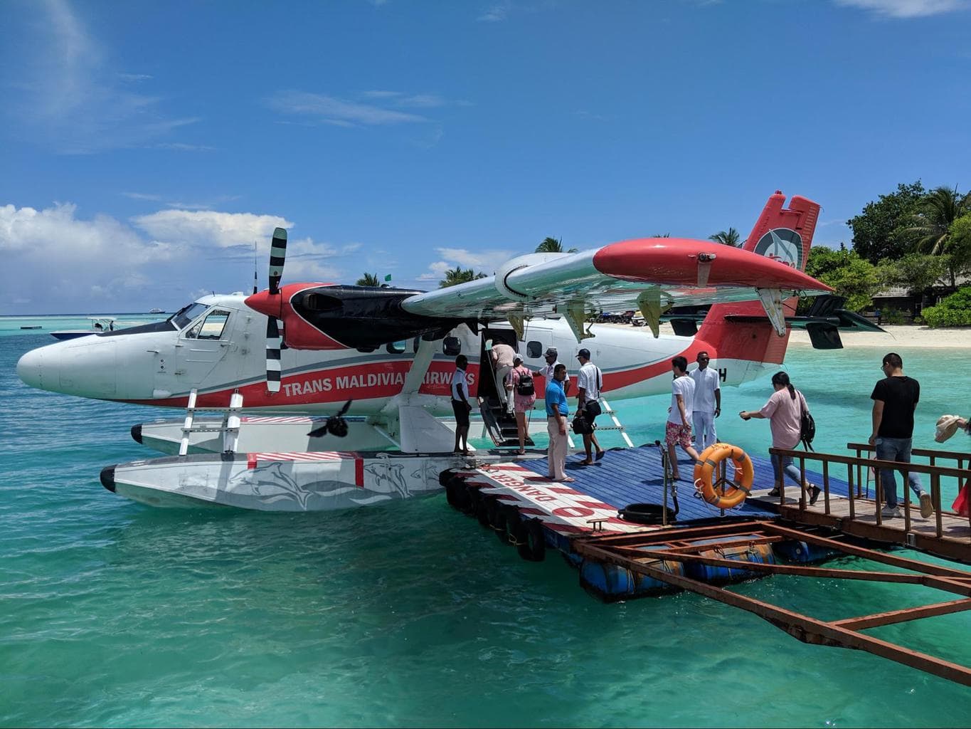 Sea Plane sight-seeing in the Maldives