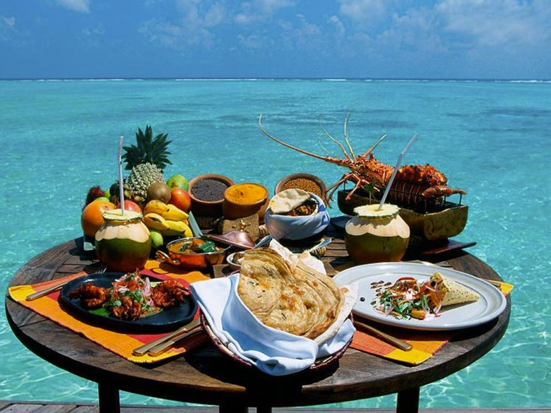 Seafood in the Maldives