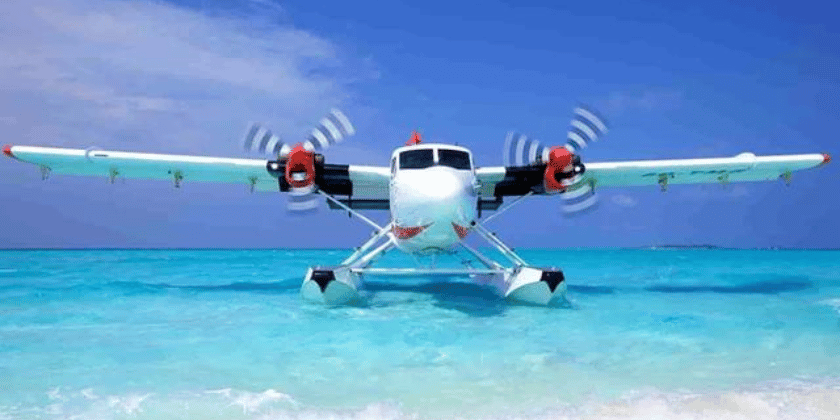Sea Plane sight-seeing in the Maldives