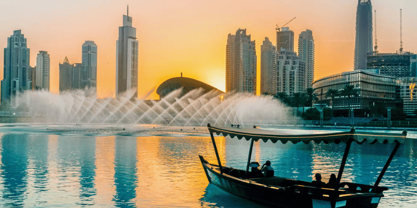 Dubai Fountain Lake Ride